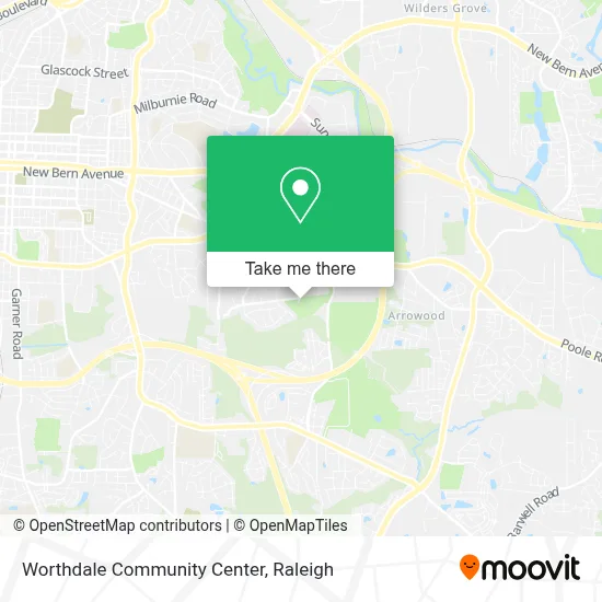 Worthdale Community Center map