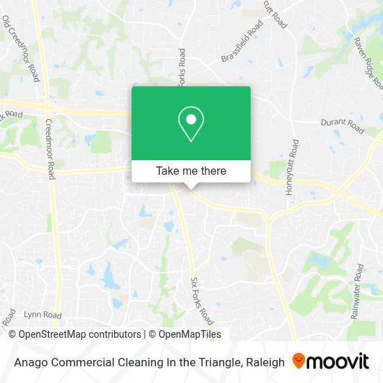 Anago Commercial Cleaning In the Triangle map