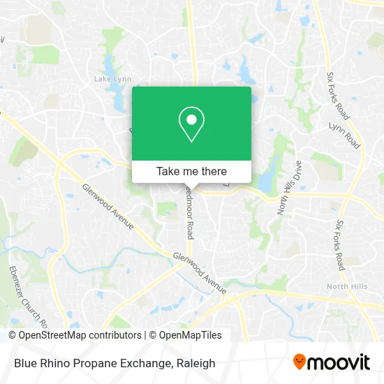 Blue Rhino Propane Exchange map