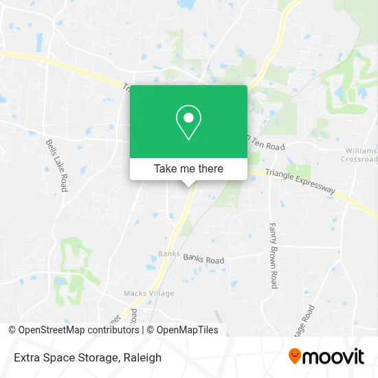 Extra Space Storage map