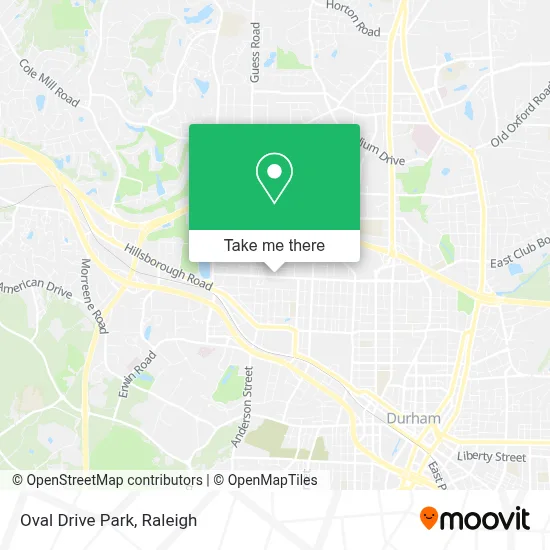 Oval Drive Park map
