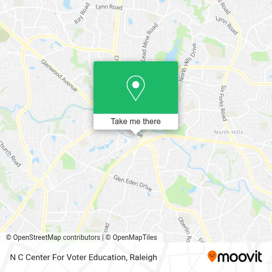 N C Center For Voter Education map