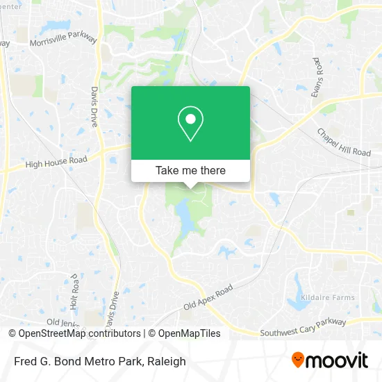 Fred G. Bond Metro Park map