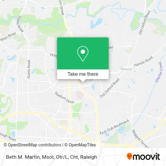 Beth M. Martin, Msot, Otr / L, Cht map