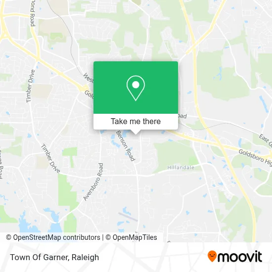 Town Of Garner map