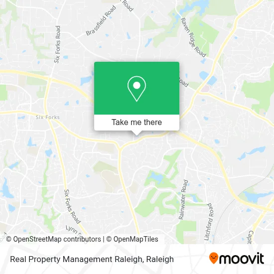 Real Property Management Raleigh map