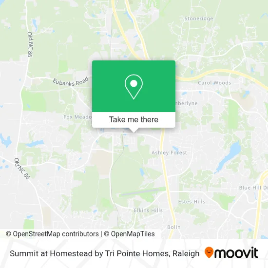 Summit at Homestead by Tri Pointe Homes map