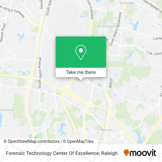 Forensic Technology Center Of Excellence map