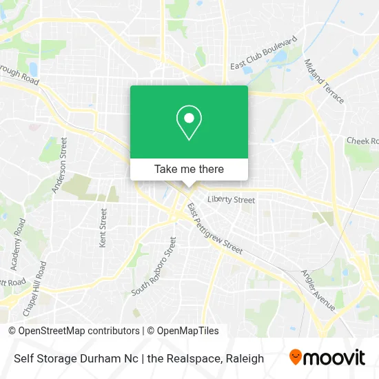 Self Storage Durham Nc | the Realspace map