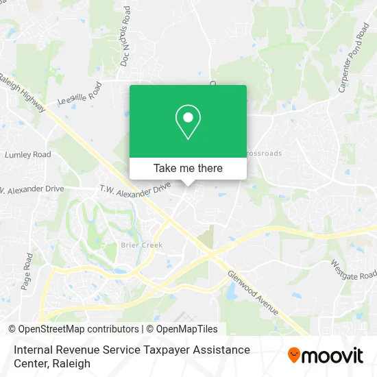 Internal Revenue Service Taxpayer Assistance Center map