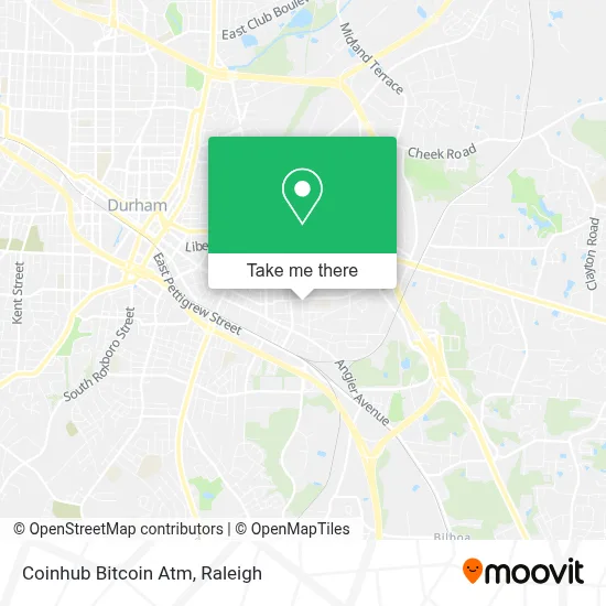 Coinhub Bitcoin Atm map