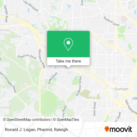 Ronald J. Logan, Pharmd map