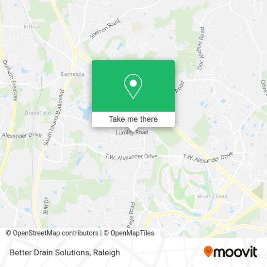 Better Drain Solutions map