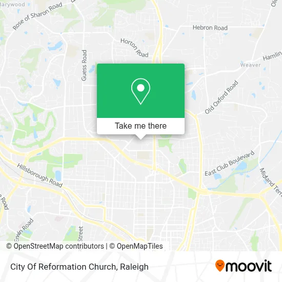 City Of Reformation Church map