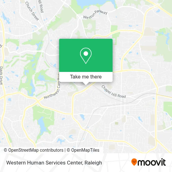 Western Human Services Center map