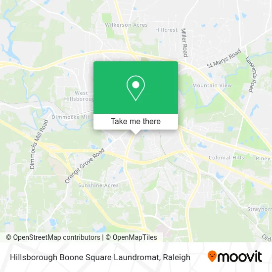 Hillsborough Boone Square Laundromat map