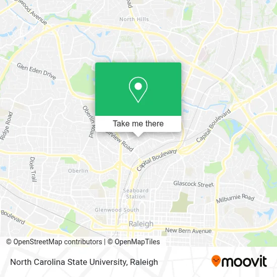 North Carolina State University map