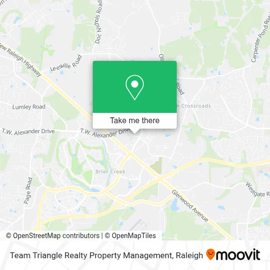 Team Triangle Realty Property Management map