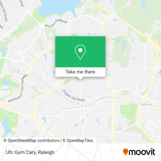Ufc Gym Cary map