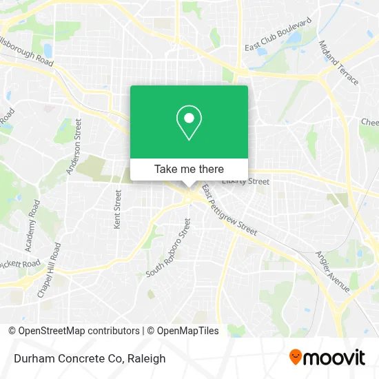 Durham Concrete Co map