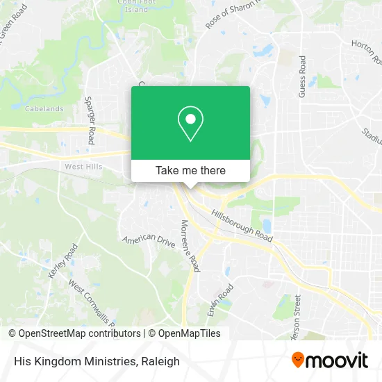 His Kingdom Ministries map