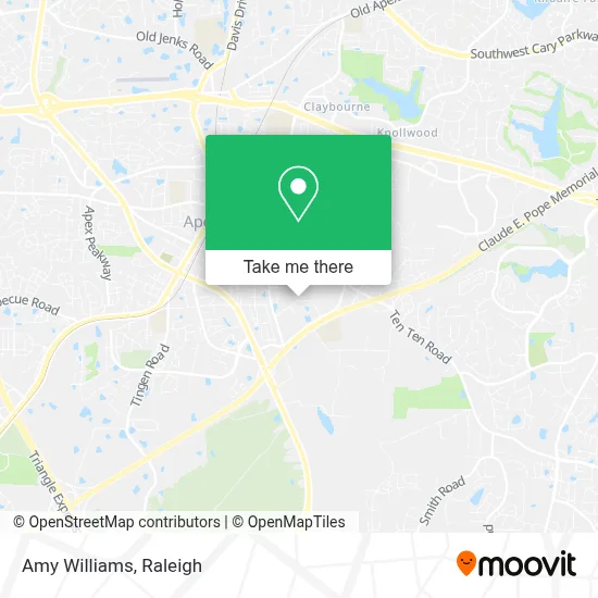 Amy Williams map