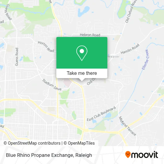 Blue Rhino Propane Exchange map