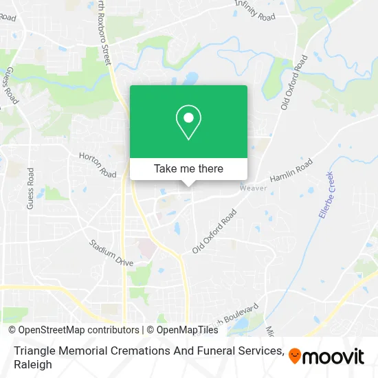 Triangle Memorial Cremations And Funeral Services map