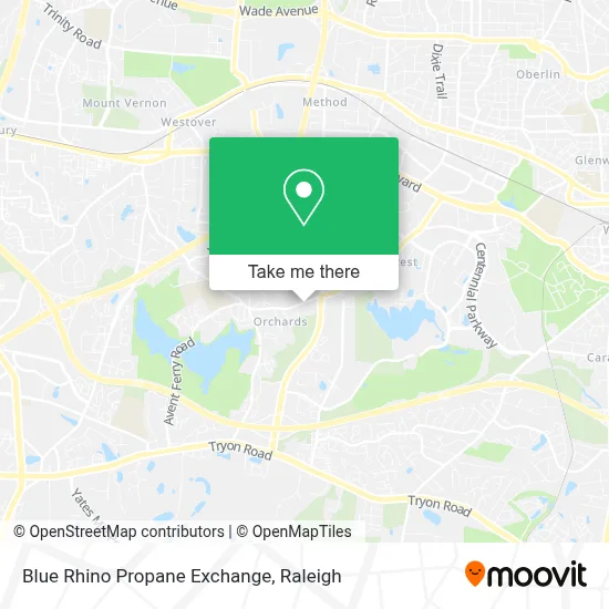 Blue Rhino Propane Exchange map