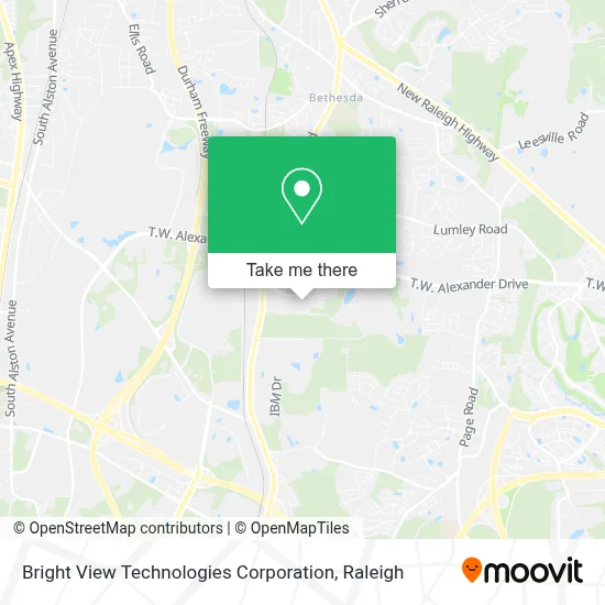 Bright View Technologies Corporation map