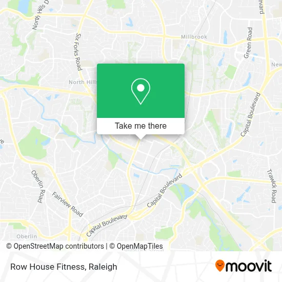 Row House Fitness map