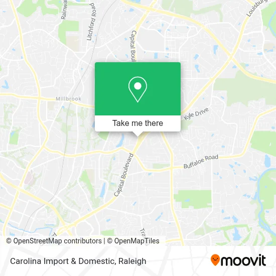 Carolina Import & Domestic map