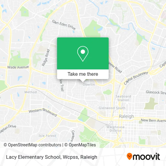 Lacy Elementary School, Wcpss map