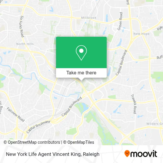 New York Life Agent Vincent King map