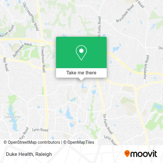 Duke Health map
