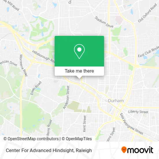 Center For Advanced Hindsight map