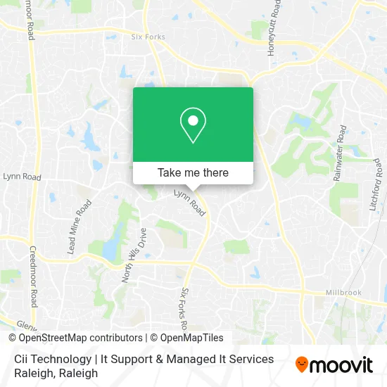 Cii Technology | It Support & Managed It Services Raleigh map