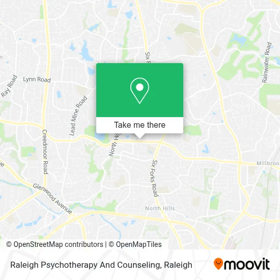 Raleigh Psychotherapy And Counseling map