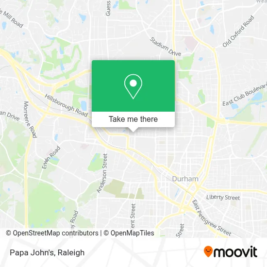 Papa John's map