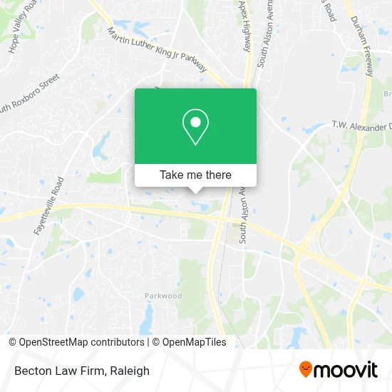 Becton Law Firm map