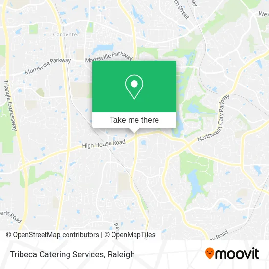 Tribeca Catering Services map
