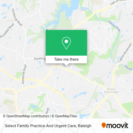 Select Family Practice And Urgent Care map