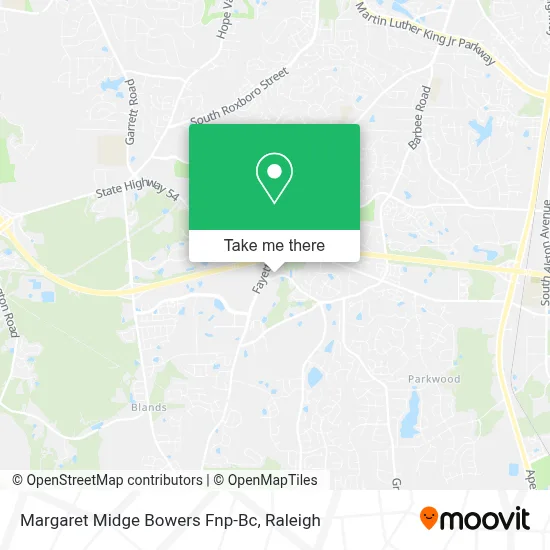 Margaret Midge Bowers Fnp-Bc map