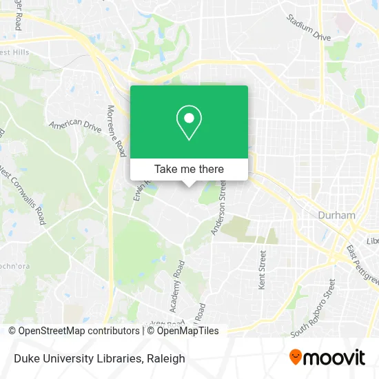 Duke University Libraries map