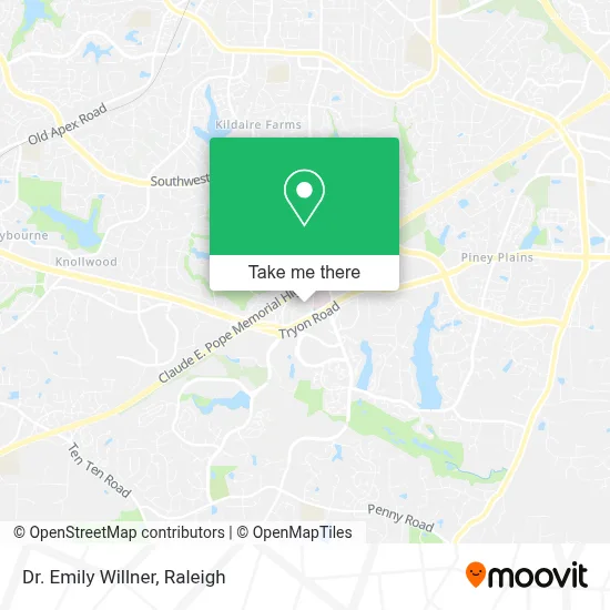 Dr. Emily Willner map