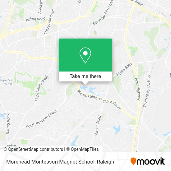 Morehead Montessori Magnet School map