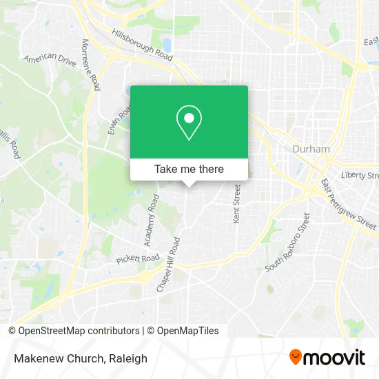 Makenew Church map