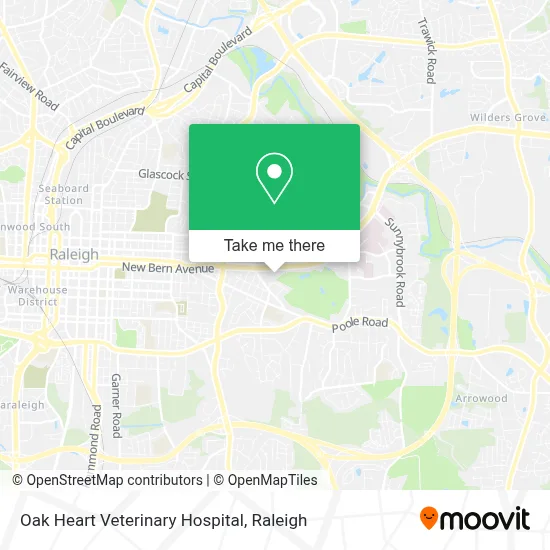 Oak Heart Veterinary Hospital map