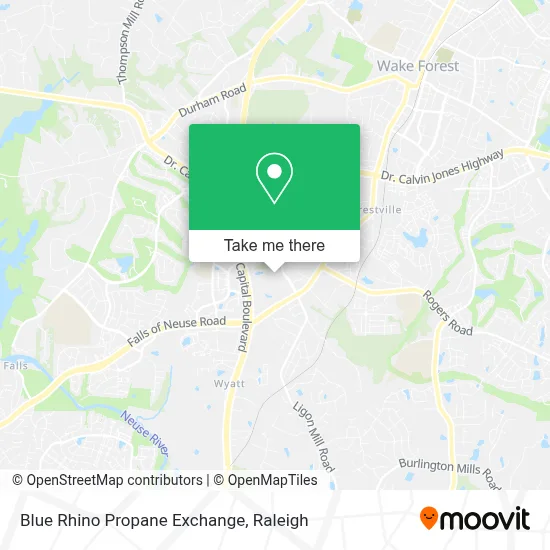 Blue Rhino Propane Exchange map