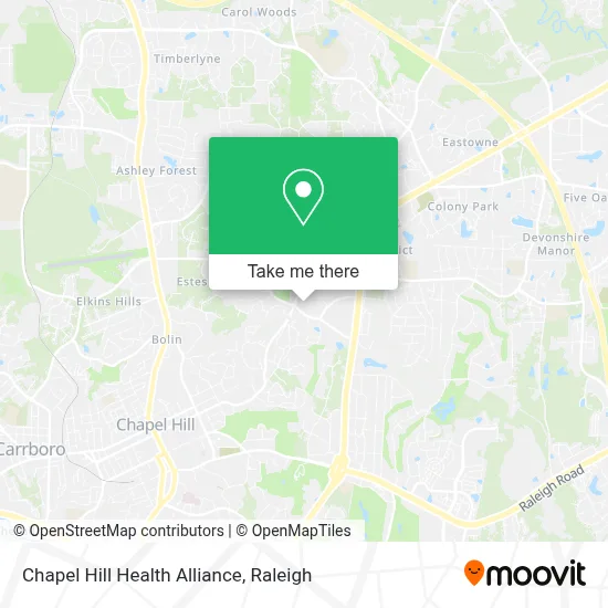 Chapel Hill Health Alliance map